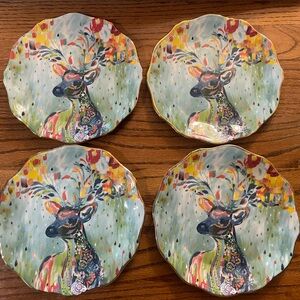 Anthropologie Rampart Plates by Starla Halfmann – Set of 4